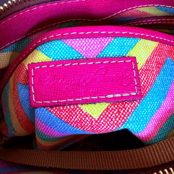 Dooney & Bourke Bone Color Turn Lock Key Shoulder Purse Hobo Leather Bag - Picture 10 of 16